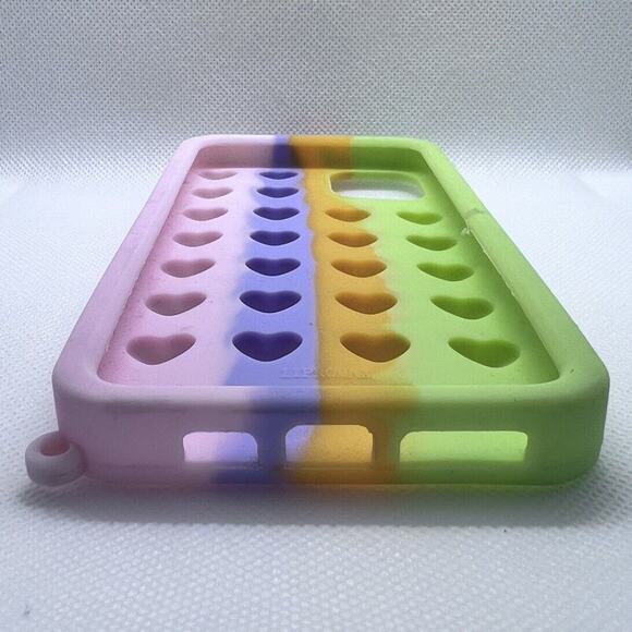 Pop It Phone Case iPhone 11 Pro Max Fidget Bubble Reliever Multicolor New - Picture 7 of 7